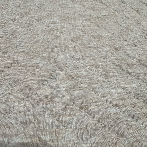 J. Crew Quilted Pullover Crewneck, Oatmeal, Size S, EUC - Picture 7 of 9